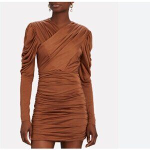 NWT Intermix Jasmine Jersey Ruched Mini Dress